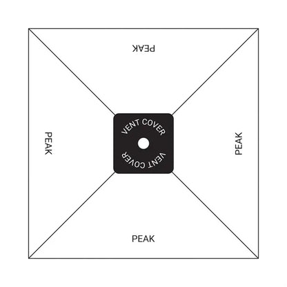 7.5' Heavy Duty Square Umbrella Kit