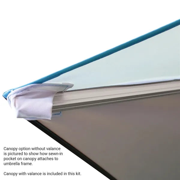 7.5' Heavy Duty Square Umbrella with Valance Kit
