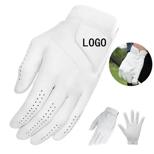 Mens Soft Leather Golf Gloves