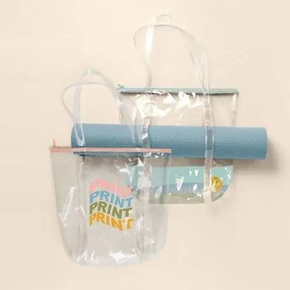 TWINKLES YOGA TOTE - CLEAR VINYL