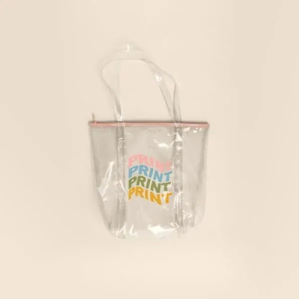TWINKLES YOGA TOTE - CLEAR VINYL