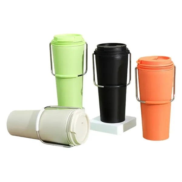 Stainless Steel Handle Insulated Mug