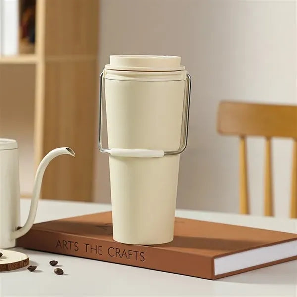 Stainless Steel Handle Insulated Mug