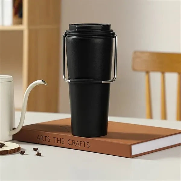 Stainless Steel Handle Insulated Mug