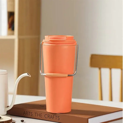 Stainless Steel Handle Insulated Mug
