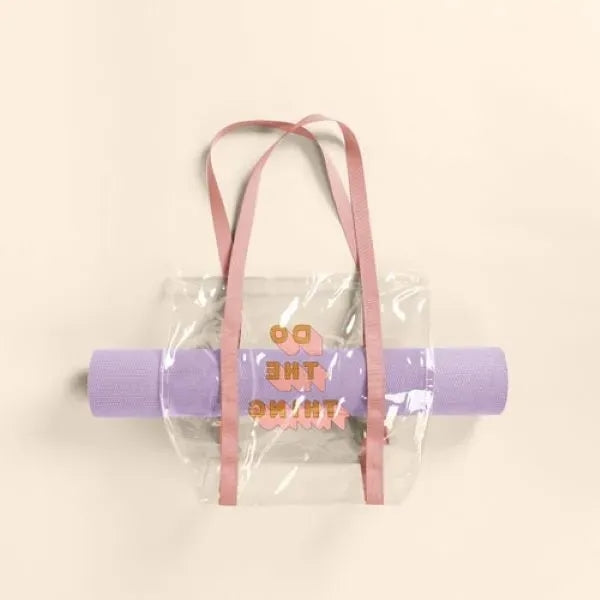 SHAMWOW YOGA TOTE - CLEAR VINYL