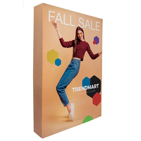 5' Straight Splash Floor Display Wrap Kit (Poly Knit)