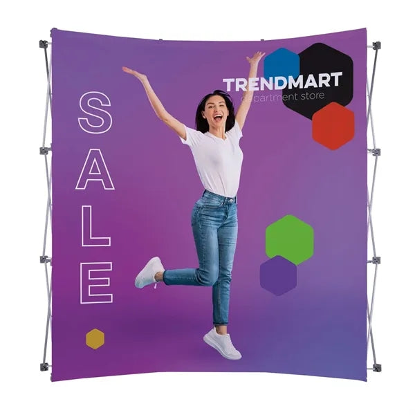 8' Curved Splash Floor Display Face Kit (Poly Knit)