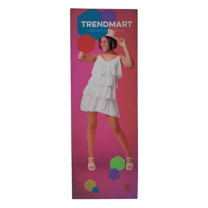 3' Straight Splash Floor Display Wrap Kit (Poly Knit)