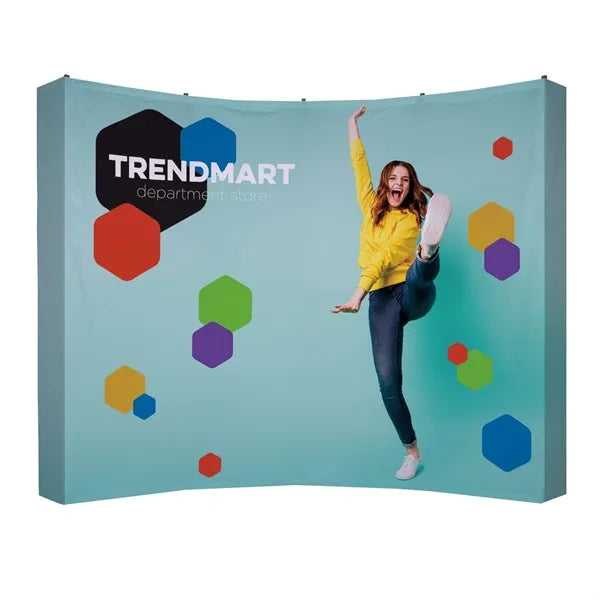 10' Curved Splash Floor Display Wrap Kit (Poly Knit)
