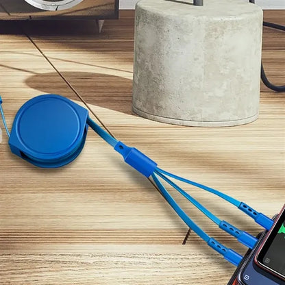 Retractable 3 in 1 Charging Data Cable