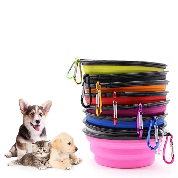 5in Portable Foldable Dog Bowl