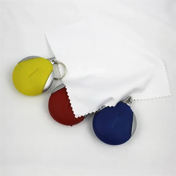Microfiber Glasses Cleaning Cloth with Keyring