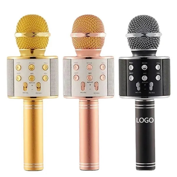 LED Wireless Bluetooth Karaoke Microphone