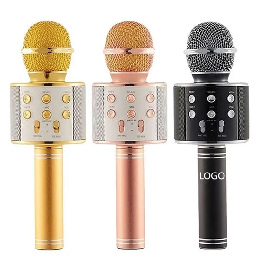 LED Wireless Bluetooth Karaoke Microphone