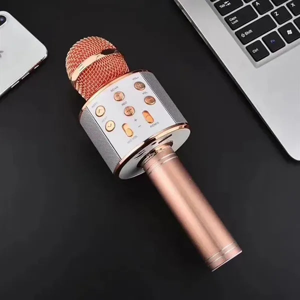 LED Wireless Bluetooth Karaoke Microphone