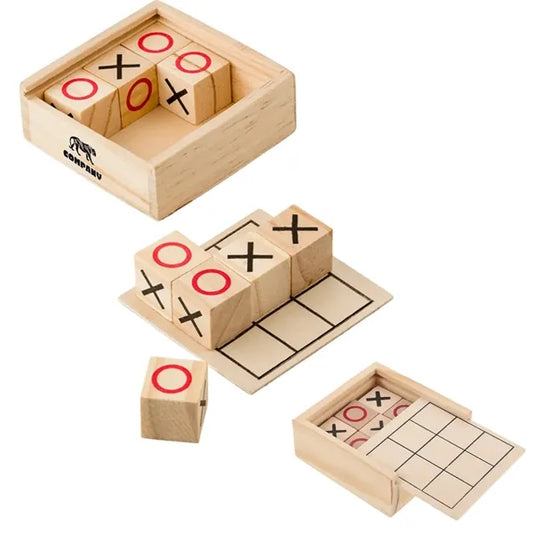 Wooden Tic Tac Toe Game