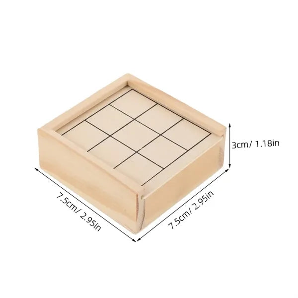 Wooden Tic Tac Toe Game