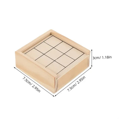 Wooden Tic Tac Toe Game