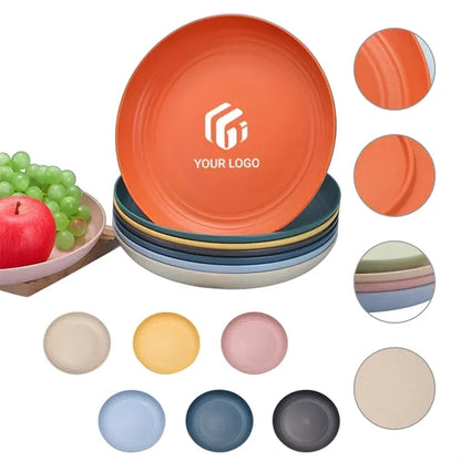 Environmentally friendly creative wheat straw dinner plates