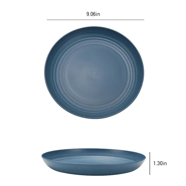 Environmentally friendly creative wheat straw dinner plates