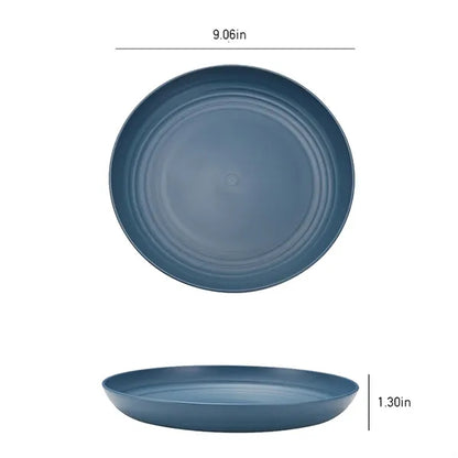 Environmentally friendly creative wheat straw dinner plates