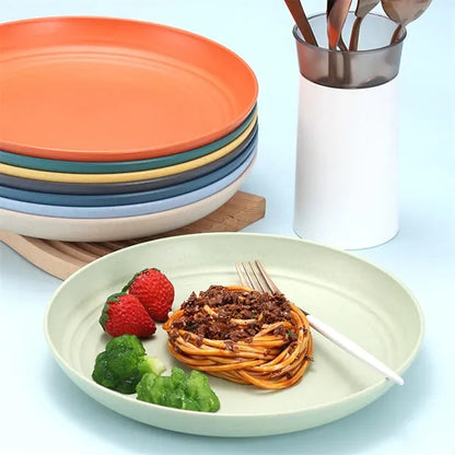 Environmentally friendly creative wheat straw dinner plates