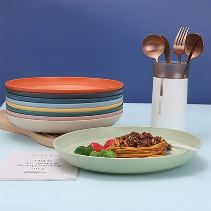 Environmentally friendly creative wheat straw dinner plates