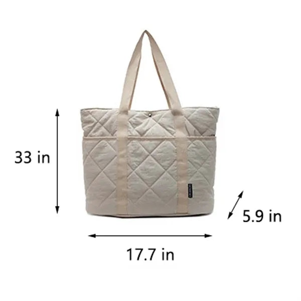 Quilted Puffer Tote Bag