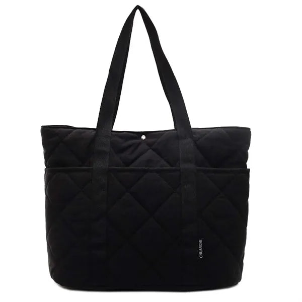 Quilted Puffer Tote Bag