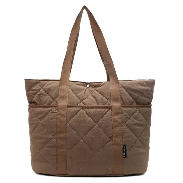 Quilted Puffer Tote Bag