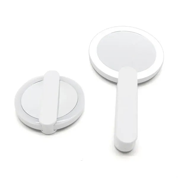 Mini LED Cosmetic Mirror with Swivel Handle