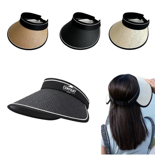 Wide Straw Brim Sun Visor Hats