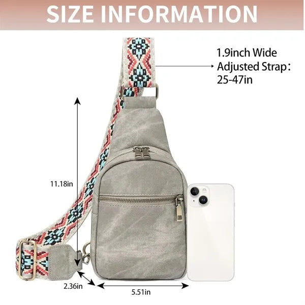 Sling Shoulder Bag Crossbody Fanny Pack With Strap