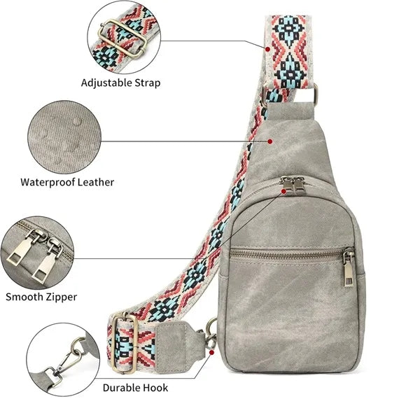 Sling Shoulder Bag Crossbody Fanny Pack With Strap