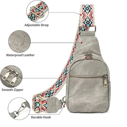 Sling Shoulder Bag Crossbody Fanny Pack With Strap