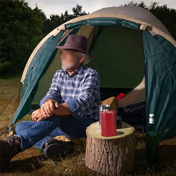Camping hunting leakproof creative stainless steel flask