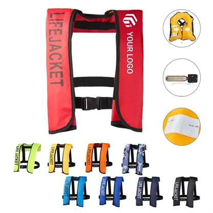 High buoyancy boat emergency inflatable life jacket vest