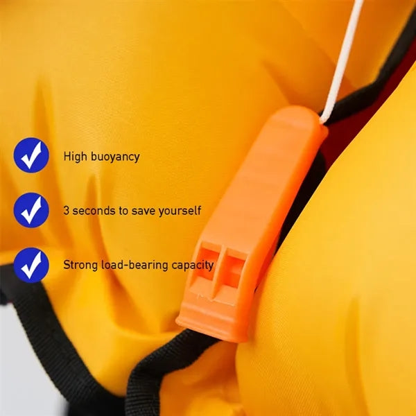 High buoyancy boat emergency inflatable life jacket vest