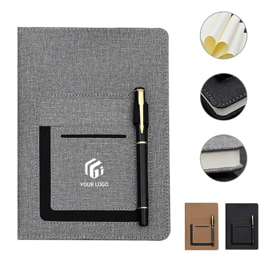 Portable business office pocket notebook work meeting book
