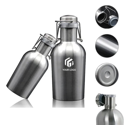 304 stainless steel double-layer cold-resistant beer barrel