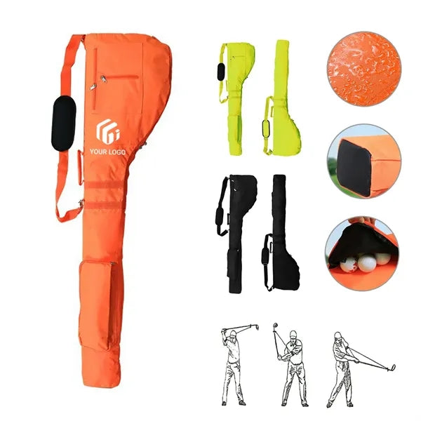 5-10 golf clubs driving range supplies folding gun bags