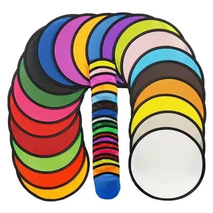 Foldable Flying Disc Fans with Bags