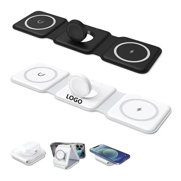 3 In 1 Foldable Magnetic Wireless Charger