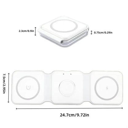 3 In 1 Foldable Magnetic Wireless Charger
