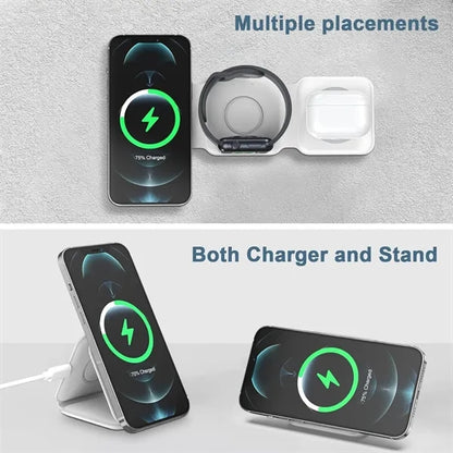 3 In 1 Foldable Magnetic Wireless Charger