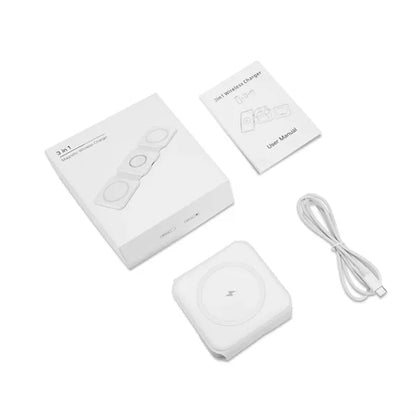 3 In 1 Foldable Magnetic Wireless Charger