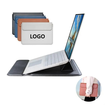 3-in-1 PU Leather Laptop Sleeve