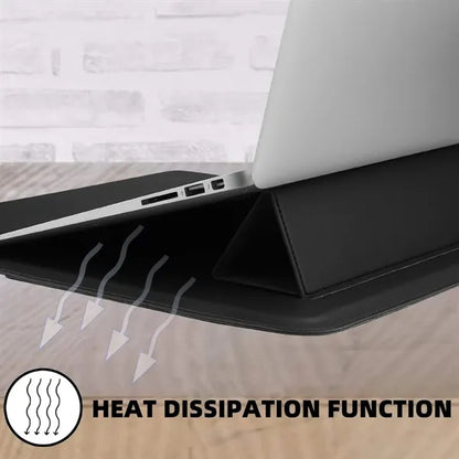 3-in-1 PU Leather Laptop Sleeve