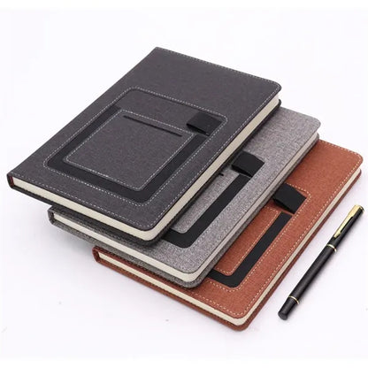 A5 Business Notebook Phone Pocket Card Slot Gift Set